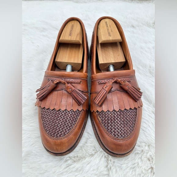 Allen Edmonds Cody Woven Loafers Shoes Mens Size‎ 11 B Black Leather - Picture 3 of 11